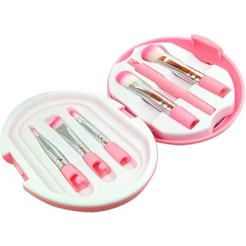 

5pcs Mini Portable Make Up Brushes Pink Travel Eye Shadow Powder Micro Brushes Makeup For Face Beauty Cosmetics Brush Kit