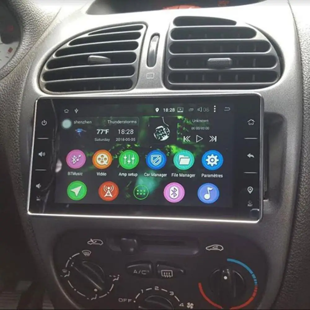 DSP Carplay 6," 1Din Android 8,1 автомобильный стерео Мультимедийный радио для peugeot 206 1998-2007 gps SPDIF сабвуфер 4G SIM WiFi DVR OBD