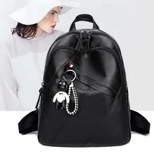 Рюкзак женский стиль Модный корейский стиль универсальный рюкзак Простая мягкая кожаная женская сумка большой емкости Мода