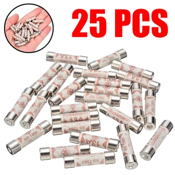 

25pcs/set 13A Domestic Fuses Plug Top Household Mains 13AMP UK Standard Cartridge Fuse Insurance Pipe for Household Applicance