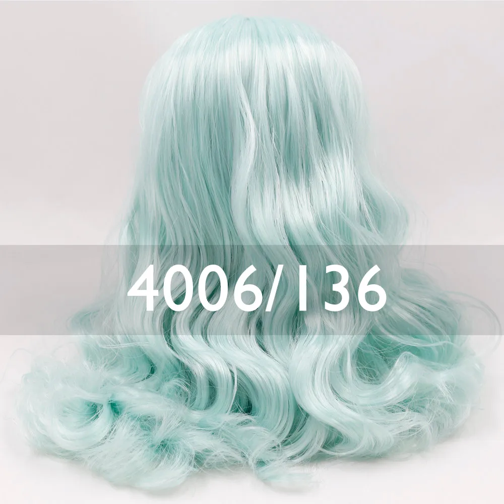 RBL Blyth Doll Scalp Wigs  Green Mint Blue Hair Series Including the Hard Endoconch 9