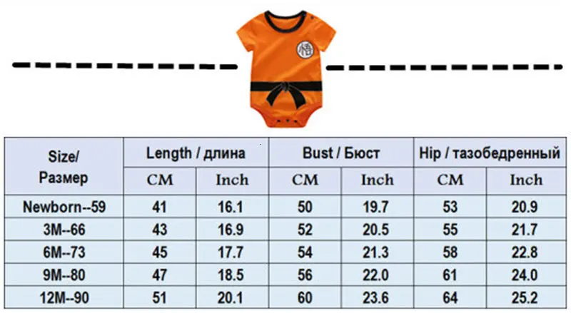 Детские комбинезоны «Жемчуг дракона»; Одежда для новорожденных мальчиков; комбинезон для малышей «Сон Гоку»; костюмы на Хэллоуин для маленьких мальчиков и девочек