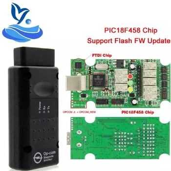

2020 OPCOM V1.95 OP COM V1.95 For Opel OBD2 OP-COM Interface Scanner Diagnostic Tool With PIC18F458 CHIP