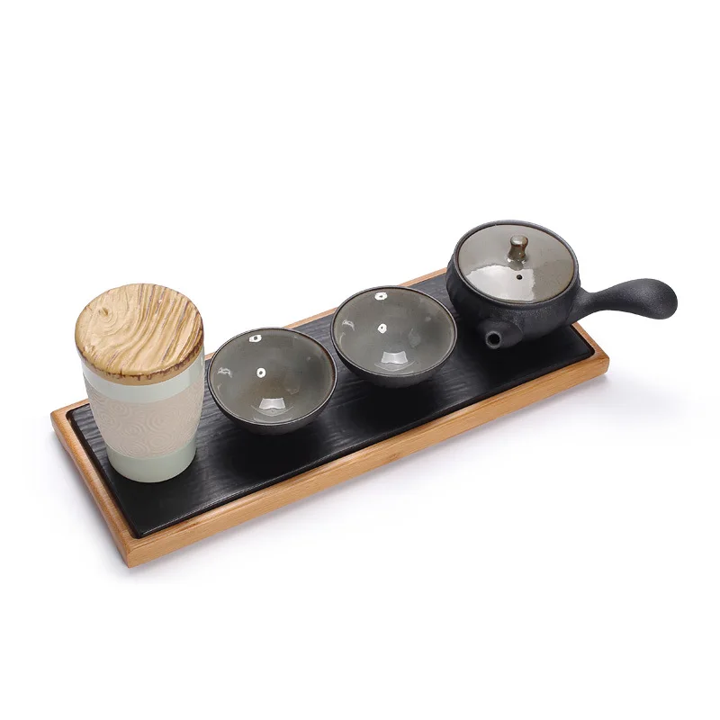 The Japanese Side Pots Set Ceramic Kung Fu Tea A Pot of Two Cups Gift Box with Cup Sets Chinese | Дом и сад
