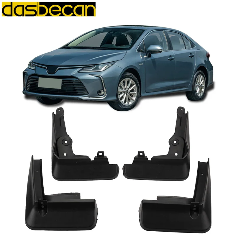 

Dasbecan Mudguard 4pcs Mud Flaps Front/Rear Splash Guards Car Flares Fender For Toyota Corolla 2019 2020