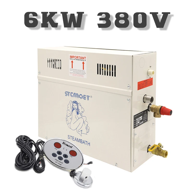 ST-60 6KW-380V 15 кВт 380 В сауна бытовой пароочиститель двигателя сауна паровой двигатель 3 кВт/4,5 кВт/6 кВт/9 кВт/12 кВт/18 кВт с цифровая панель управления - Цвет: ST-60 6KW-380V