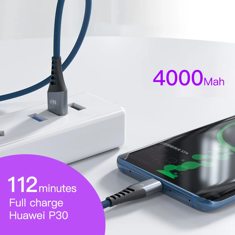 Niye USB C кабель для быстрой зарядки Type Xiaomi Mi Redmi Note 8 9 10 Samsung LG Pixel Huawei зарядный