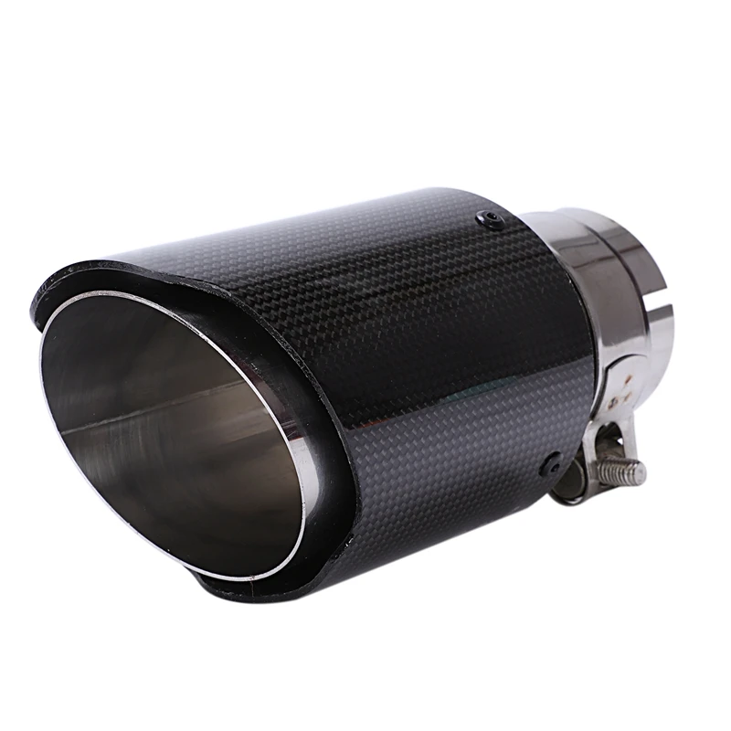 Наконечники выхлопной трубы для автомобиля 63 мм-89 мм из настоящего углеродного волокна