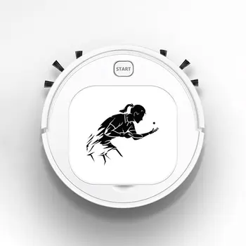 

Smart Sweeper Robot House Durable Power Floor Cleaning Robots Vacuum Cleaner 1800pa Table Tennis Ping Pong Girl Sport Creative