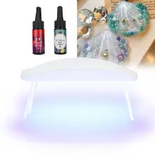 Reçine renklendirici UV lamba epoksi UV reçine renklendirici boya Pigment 3W UV lamba DIY sanat el sanatları yapma aracı kiti DIY takı yapımı kiti(China)