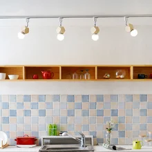 Креативная североевропейская прочная деревянная лампа для спальни в стиле модерн Минималистичная прямоугольная гостиная лампа для учебы бревна камера трек