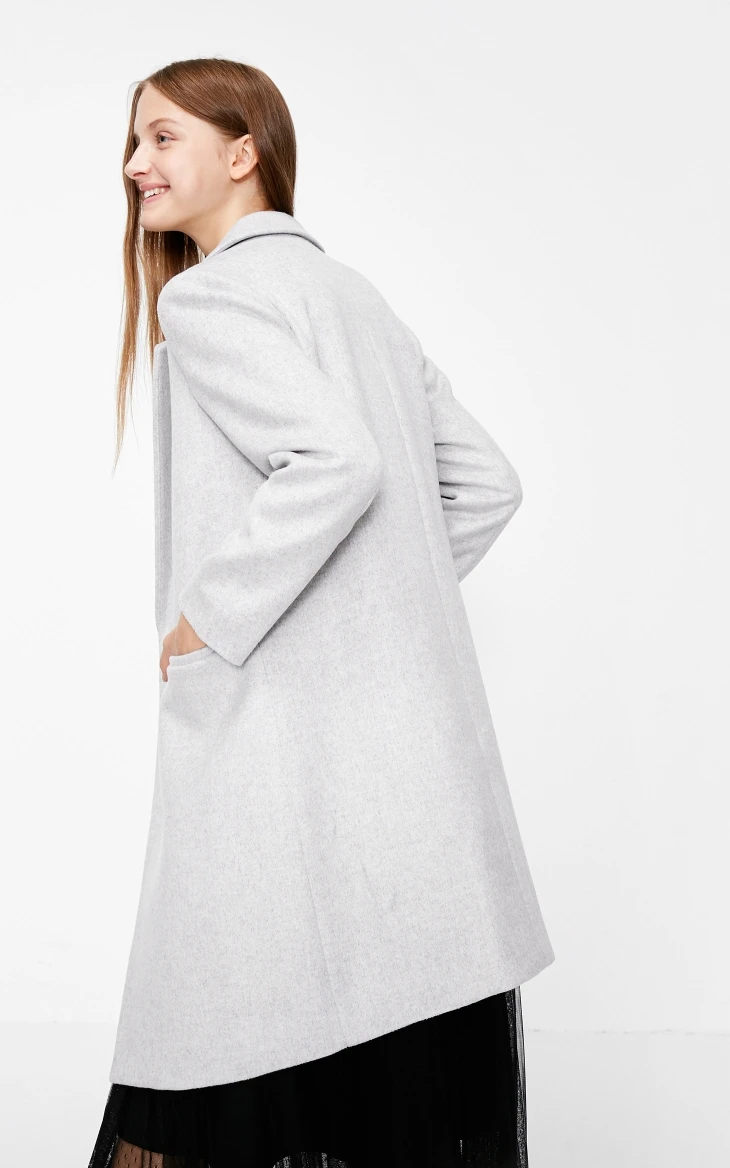 Vero Moda женское длинное шерстяное пальто с лацканами | 318327506