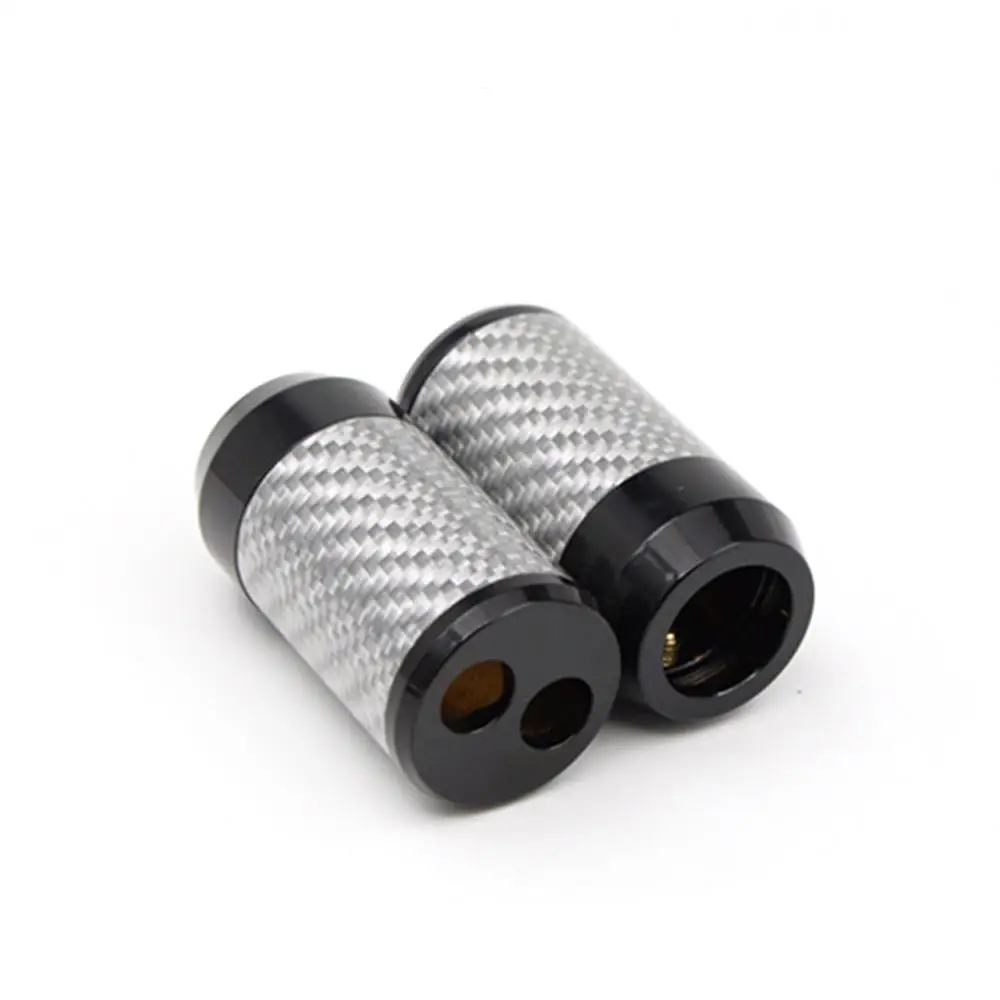 Haladne 1Pcs HiFi Carbon Fiber Pants Boot Y Splitter Speaker Audio Cable Wire pant Adapter DIY Stereo Earphone Connector