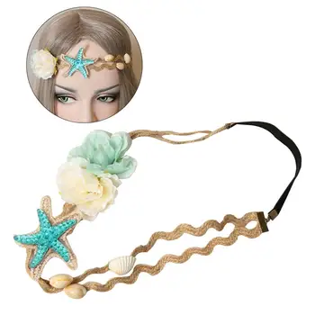 

Wedding Bridal Beautiful Beach Shell Forehead Headband Hair Band Bridal Hair Accessorie Headpieces