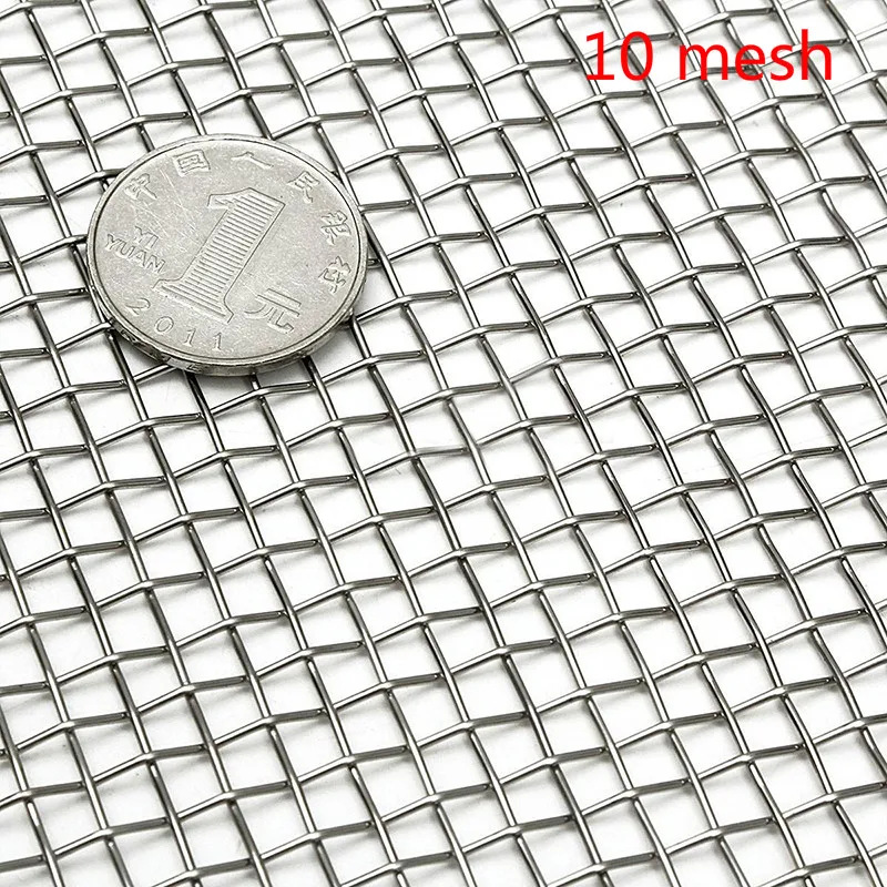 10 mesh 30x30cm stainless steel filter sieve sieving food filter mesh repairing fixed woven mesh tool parts stainless steel filter sheet