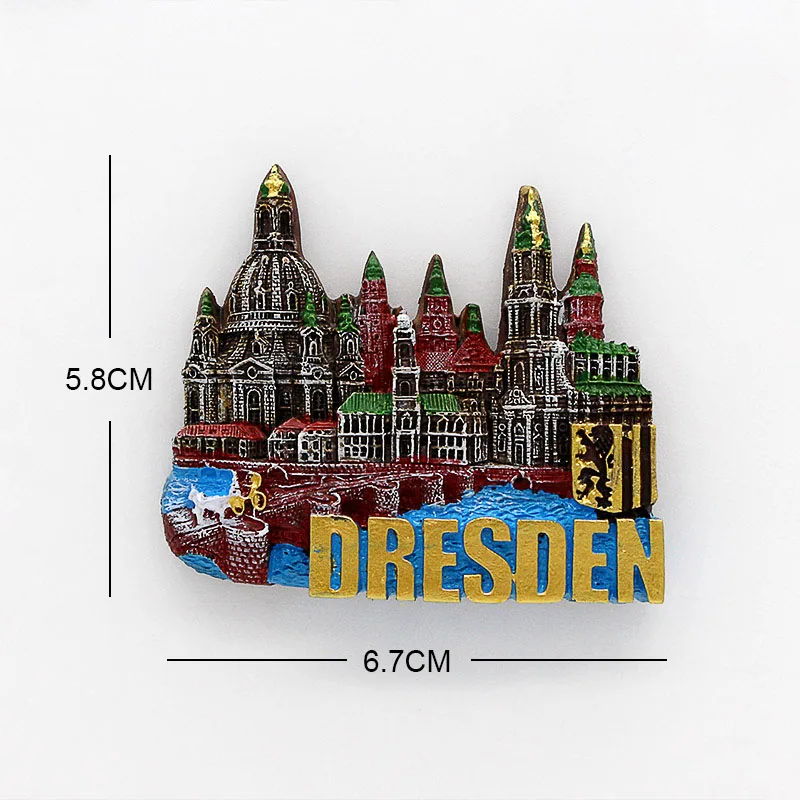 Kiel Germany Aimant De Réfrigérateur 3D - Souvenir De Voyage - Décoration Magnétique - Résine (7,3 X 6 Cm)