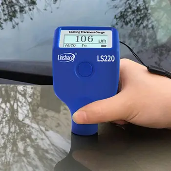 

Paint Coating Thickness Tester 0-2000μm 0.1μm Fe NFe Probe Gauge LS220 for Auto Car