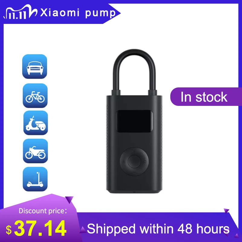 Xiaomi Portable Electric Inflator Pump Smart Digital Tire Pressure Detection For Bike Motorcycle