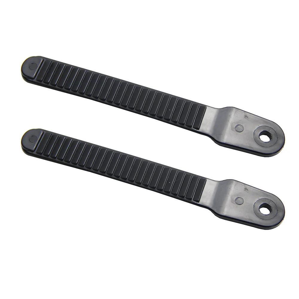UP100® Snowboard Binding Toe Tongue Ladder Straps Black Plastic 7.6 inch for Snowboard Strap-in Binding System 