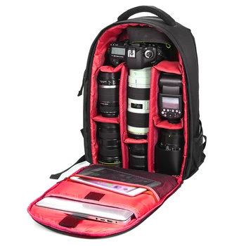 

Multi-functional Waterproof Cover 15.6" Laptop Video Case Digital DSLR Photo Padded Backpack Camera Soft Bag For Canon Nikon
