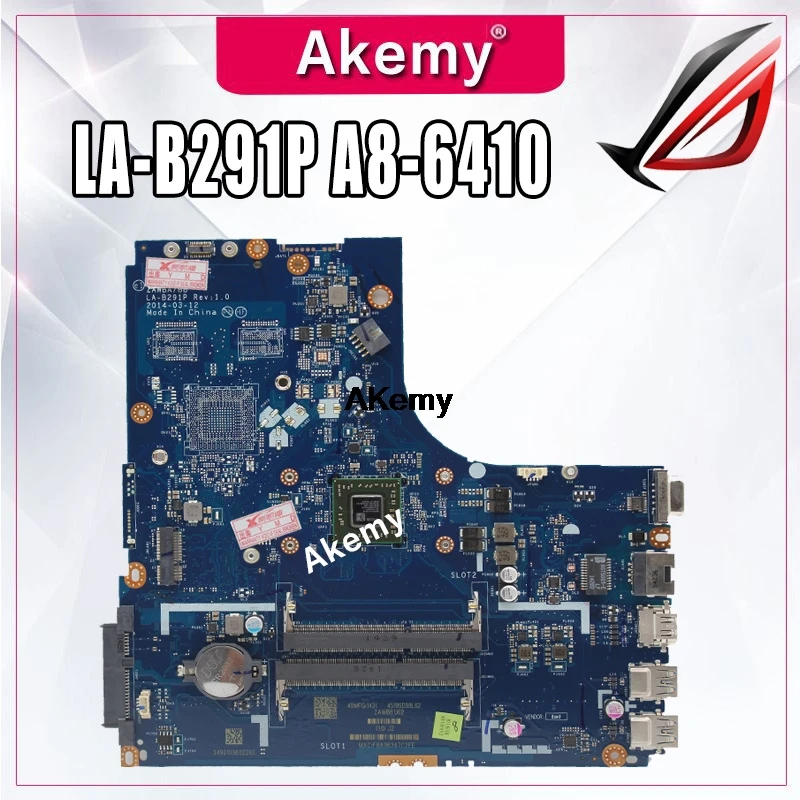 

Working Perfectly For Lenovo B50-45 ZAWBA BB LA-B291P laptop motherboard A8-6410 CPU