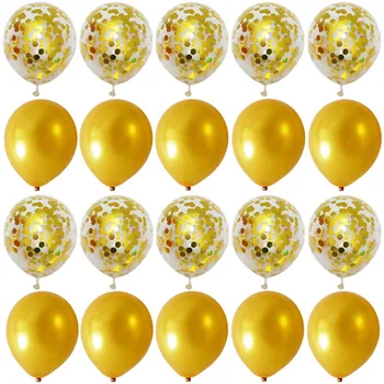 

20pcs Rose Gold Balloons Confetti Set Wedding Decoration Birthday Anniversary Party Balloon Decor For Baby Shower Air Balls Gift