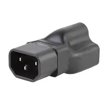 

SHGO HOT-C14 To 5-15R,Iec 320 C14 Male To Nema 5-15R/20R Comb Ac Power Adapter,C14 15Amp To T Blade 20Amp Ac Cable, C14 To 5-20R