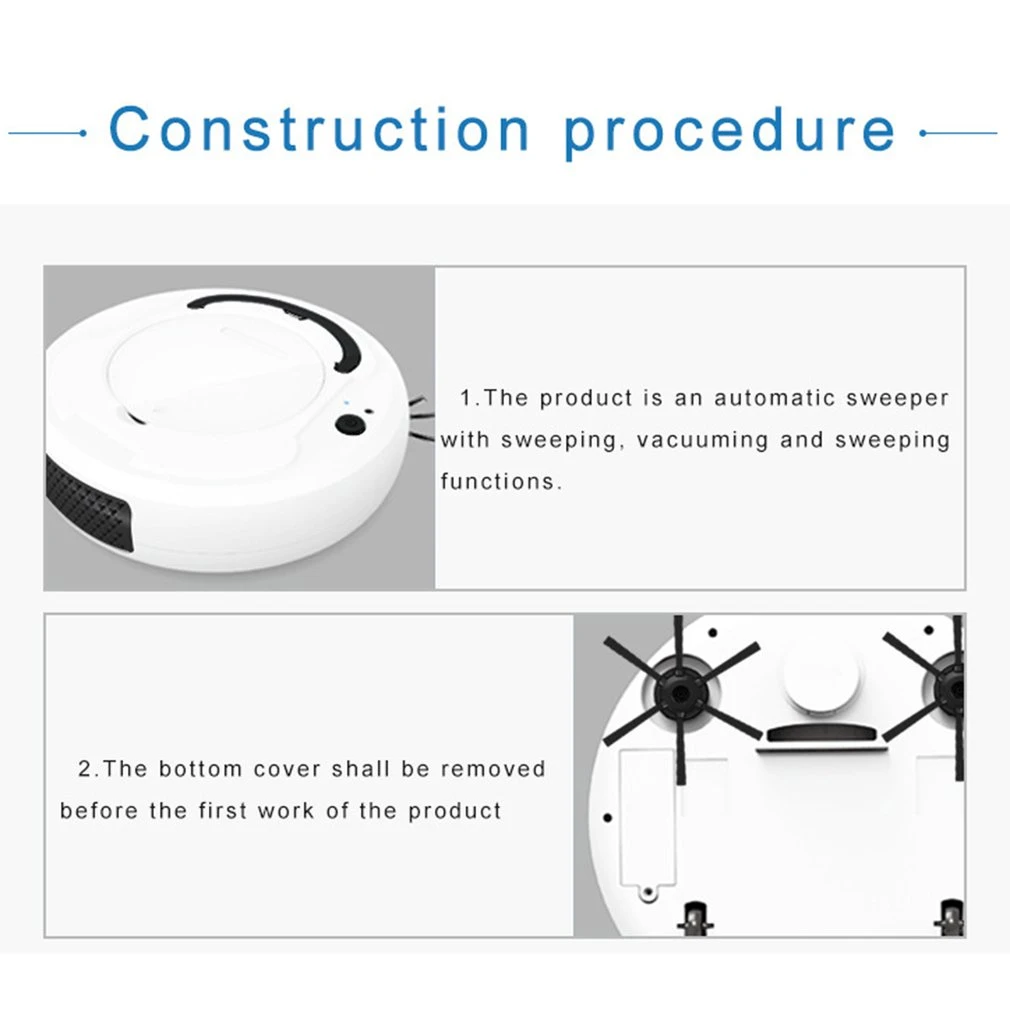 Multifunctional Smart Floor Cleaner 3-In-1 Auto Rechargeable Smart Sweeping Robot Dry Wet Sweeping Vacuum Cleaner dry mop