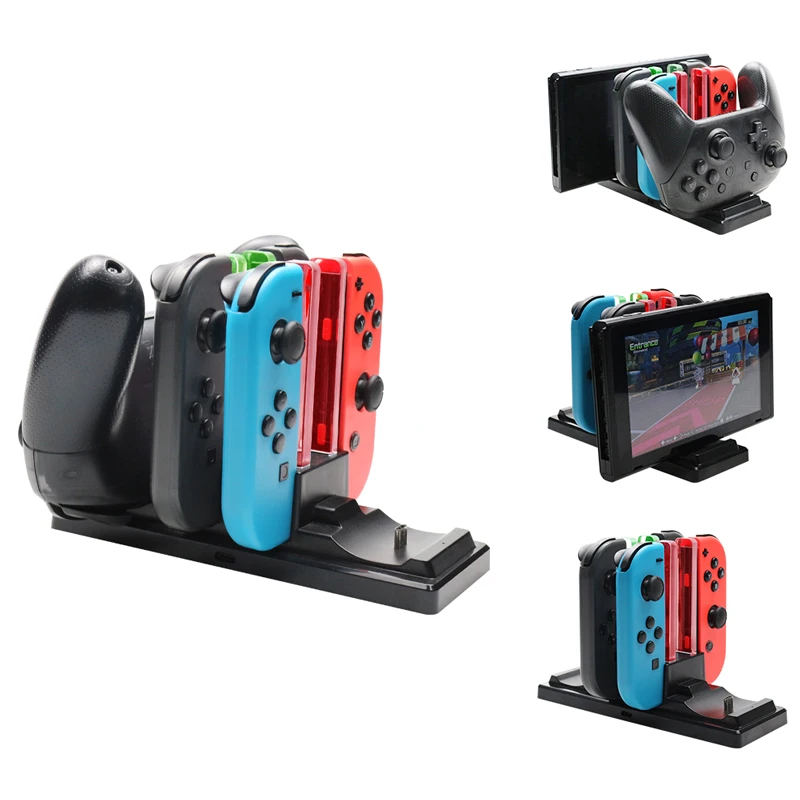 

6 in1 Charging Dock For Nintend Switch Joy-con Controller LED Charger For Nintendo Switch Pro Gamepad Charge Stand NS