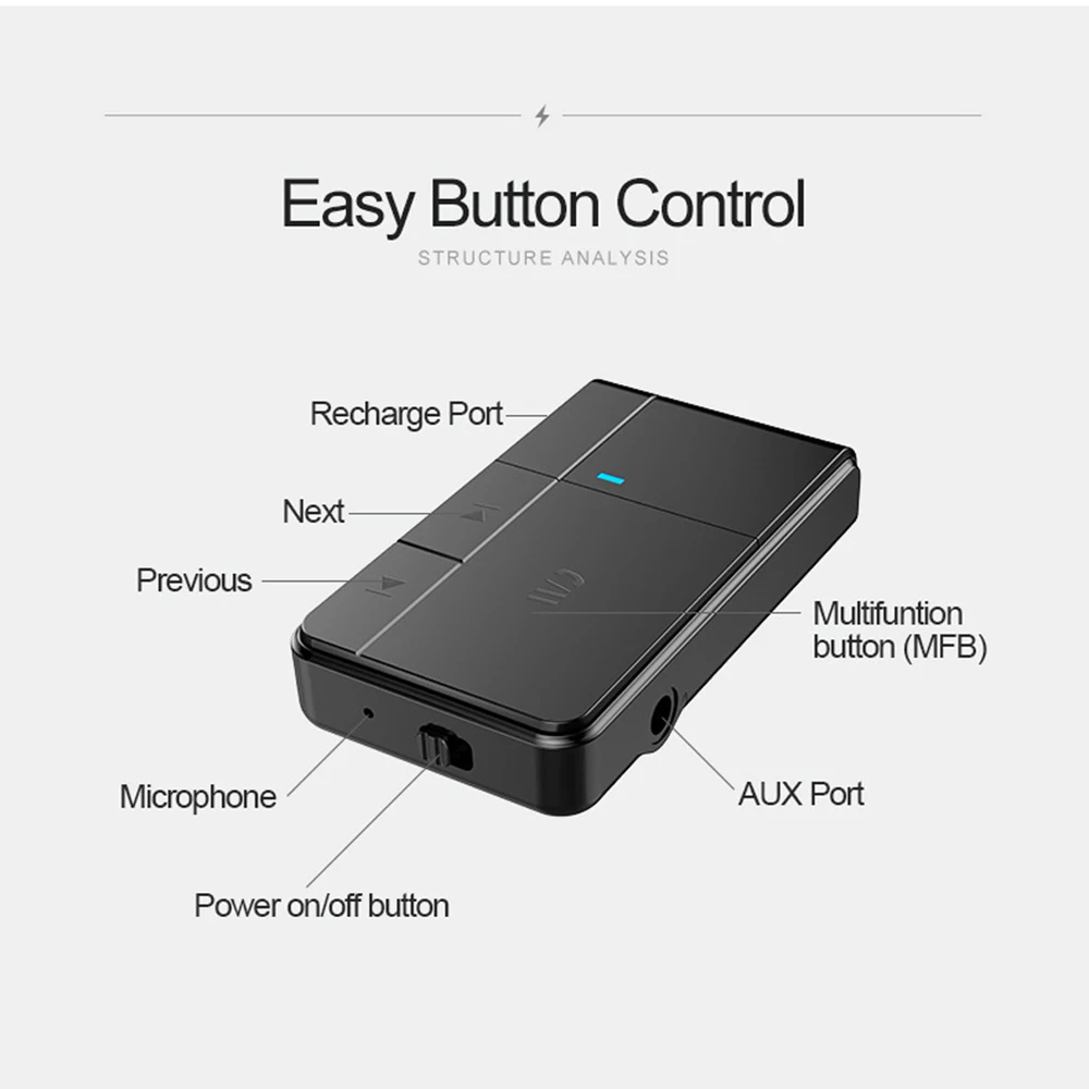 Bluetooth 5,0 приемник передатчик 3,5 мм AUX Jack RCA A2DP стерео музыка 2 в 1 Беспроводные адаптеры для автомобиля домашний Стерео ТВ динамик