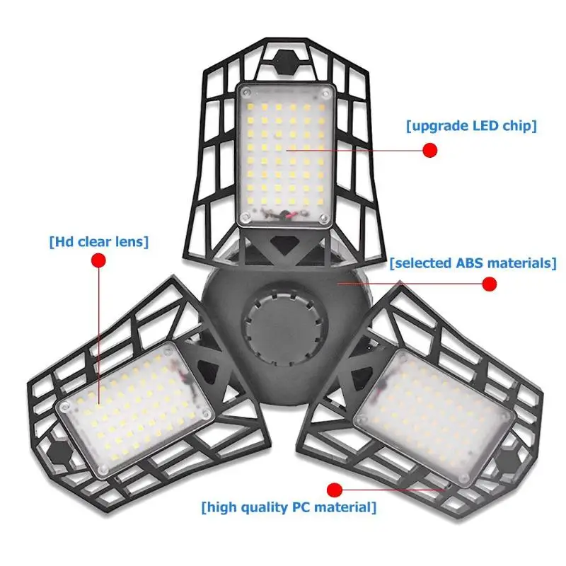 E27 144LED 60W Железный человек деформационный складной светильник креативный подвесной светильник