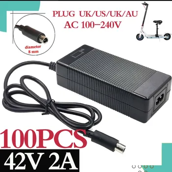 Günstige 100pcs Roller Ladegerät 42V 2A Netzteil Adapter Für Xiaomi Mijia M365 Elektrische Roller Zubehör Ladegerät Freies Verschiffen