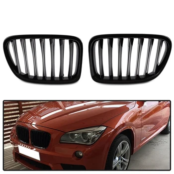 

E84 Grille, Front Replacement Kidney Grill for BMW E84 X1 2010-2014 (Gloss Black)