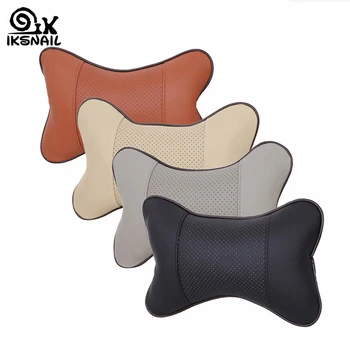 

IKSNAIL Car Seat Headrest Bone Car Neck Pillow Soft Head Restraint Massage Breathable Pillow Rest Support Pad Car Accessories