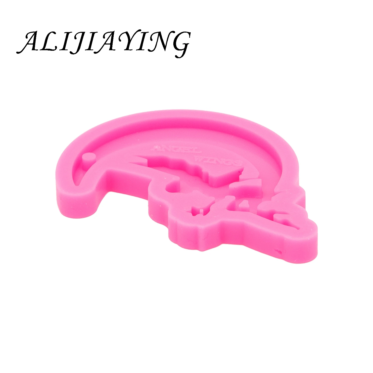 Silicone Mold Shine Inside MOONTINK Keychain Mold for Resin Epoxy Craft DIY Necklace Jewelry Pendant