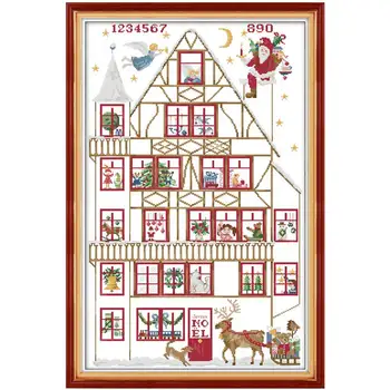 

Christmas gift cartoon counted 11CT 14CT DIY kit Chinese wholesale Cross Stitch embroidery needlework Sets home decor