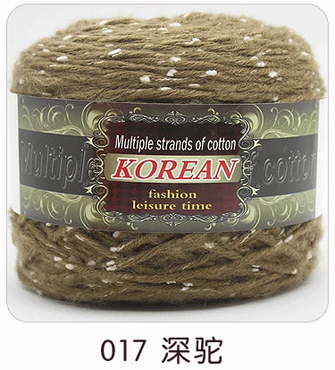 NO.17 12s/10 200g/pc 5pcs/lot mohair cotton blended yarn for hand crochet DIY knitting - Цвет: NO.17
