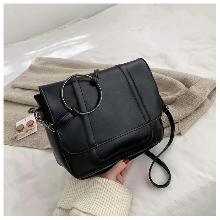 

Bag Women's 2020 New Style Textured Retro Square Sling Bag Western Style Crossbody Bag Korean-style Handbag