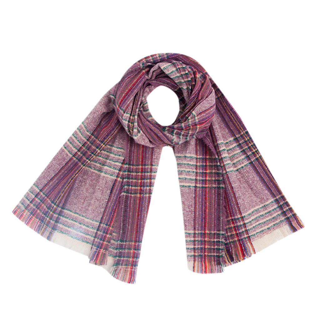 Hot 2019 New Spring Winter Scarf For Women Plaid Warm Cashmere Scarves Shawls Female Wraps Blanket Lady 919