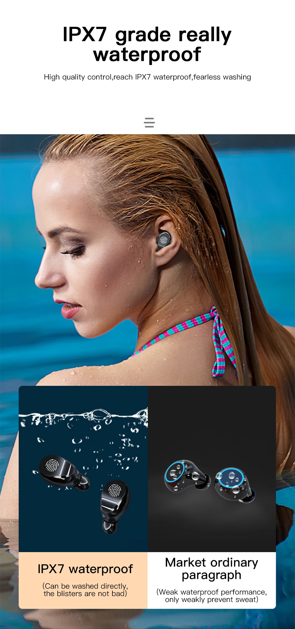 !ACCEZZ LED Display TWS Bluetooth5.0 Earphone HIFI Stereo Touch Control Headset With Charging Box Extal Power Bank Charger Phone (4)