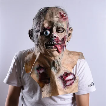 

Haunted House Cosplay mascara hallowen Scary Mask Frighten Halloween Mask mascara latex Zombie Mask Creepy Halloween Props