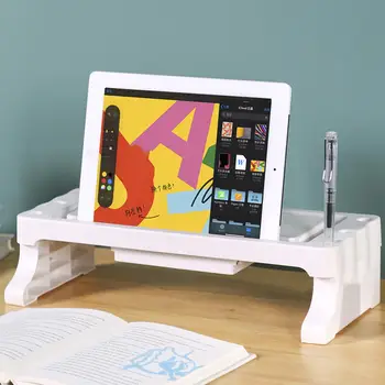 

Computer Monitor Stand Riser with Storage Drawer Phone Holder Desktop Shelf Rack Stable File Tray Office desk Space Saver