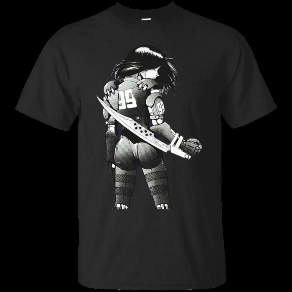 Alita Battle Angel готов к бою Мужская одежда футболка на заказ Подарки S-5XL. Мультяшная