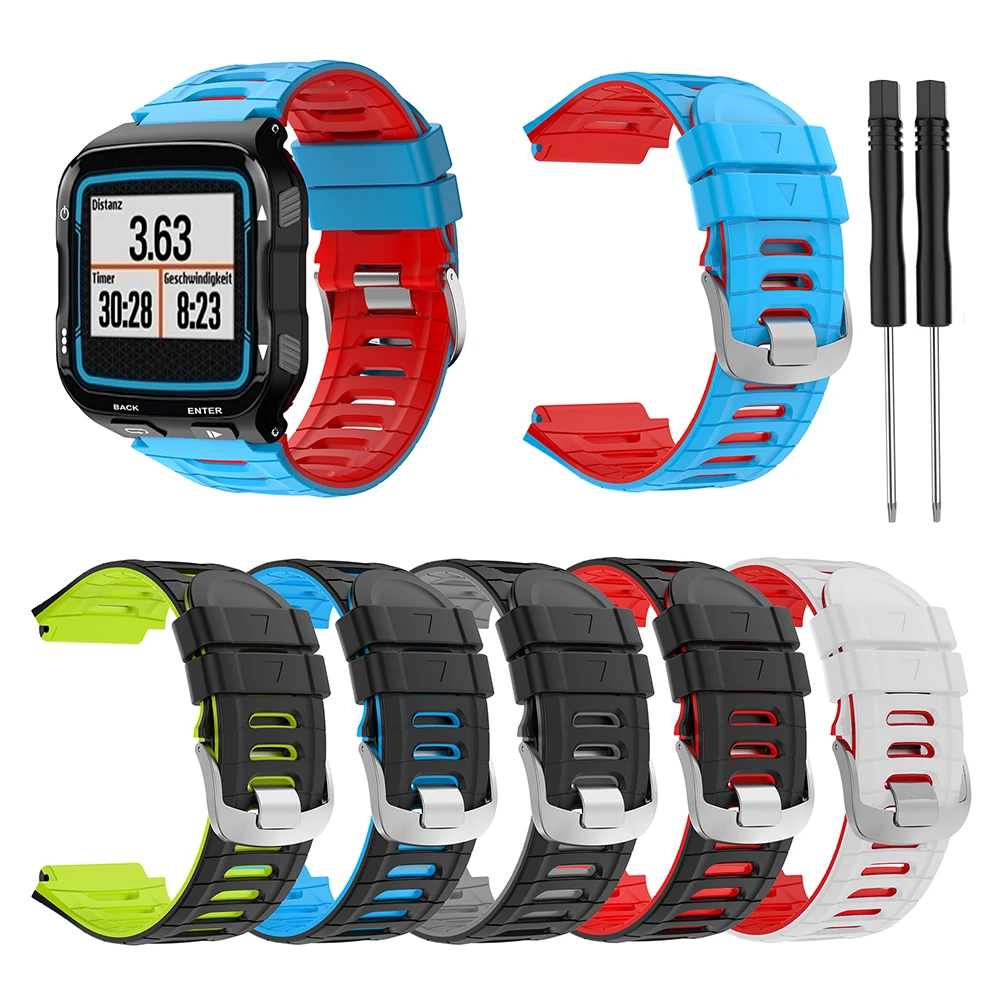 Silicone Watchband Strap For Garmin Forerunner 920XT Colorful Replacement Wristband Training Sport Watch Band Bracelet+ Tool
