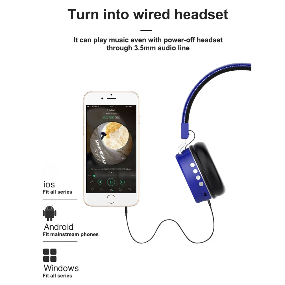 Wireless Headphones With Bluetooth Receiver Adapter Headset gamer Wireless Earphones For PC TV Laptop Tablet Smart Phone Gaming
