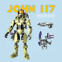 

Moc Game Series Halos Master Chief John Robot Building Block Mecha Action Figure Model Decoration Construction Set for Boys Toy