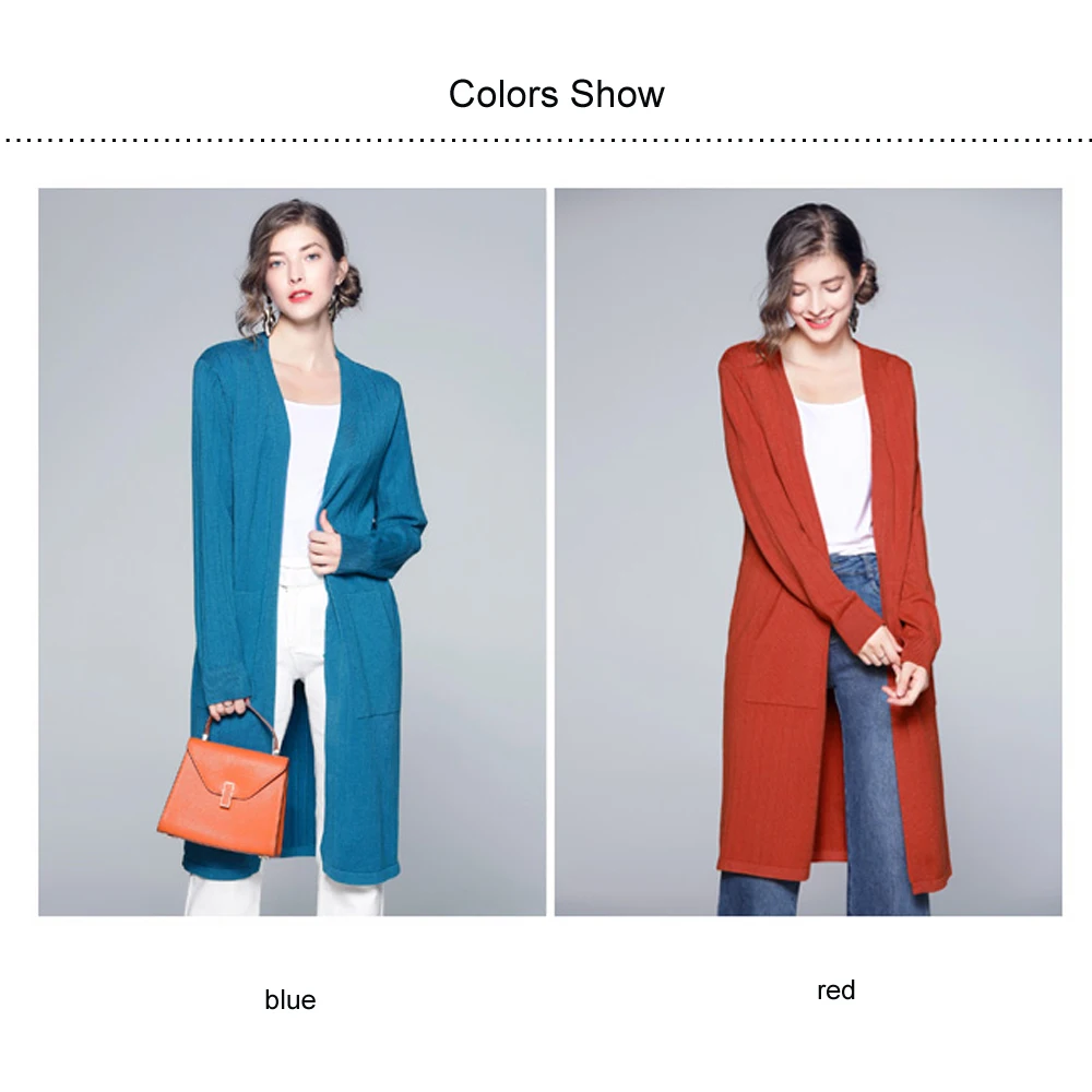 Simgent Cardigan Women Long Sleeve Casual Loose Autumn Pockets Long Knitting Woman Cardigan Sweater Red Blue Maglioni SG99181 Simgent Cardigan Women Long Sleeve Casual Loose Autumn Pockets Long Knitting Woman Cardigan Sweater Red Blue Maglioni SG99181