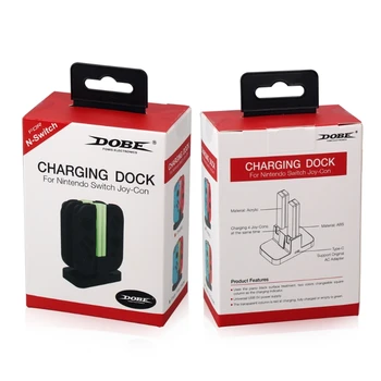 

4-In-1 LED USB Charge Station Dock Stand For Nintendo Switch Joy-Con Controller K1KF