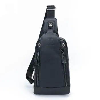 

Fashion 100% Genuine Leather Crossbody Bags men casual messenger bag Small Brand Designer Male Shoulder Bag Chest Pack New