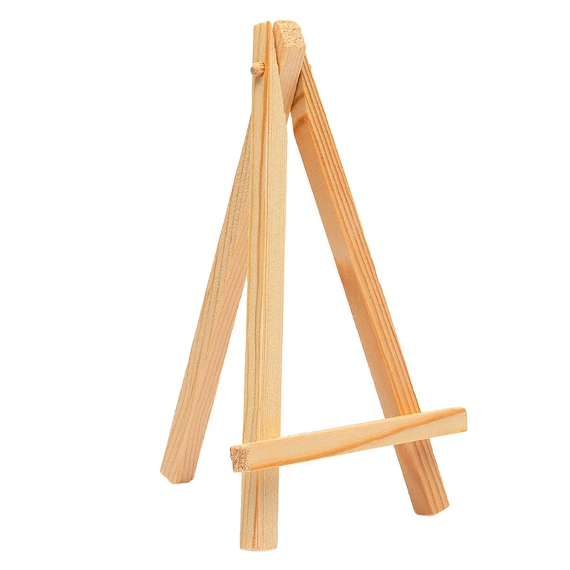  50 Pcs Mini Wooden Table Easel Desktop Name Card Picture Stand Display Easel Art Drawing for School